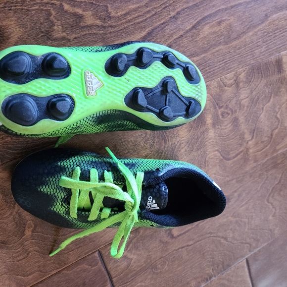 Adidas Children's Football Boots F5 FxG, black Green - Picture 4 of 7
